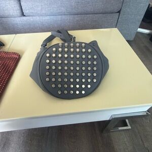 Gray alexander wang Studded Round Handbag